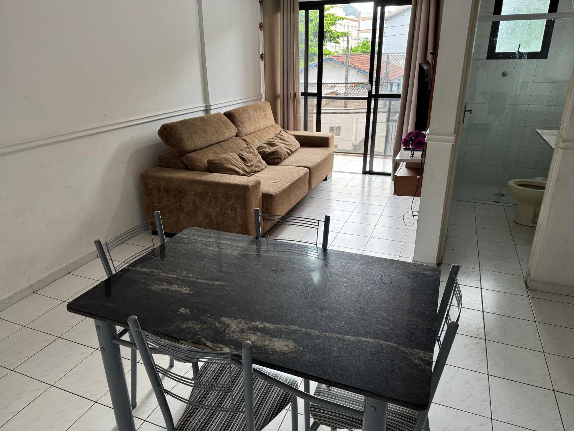 Confortavel Apartamento 1 Dorm Com Piscina E Lazer Guarujá Exteriör bild